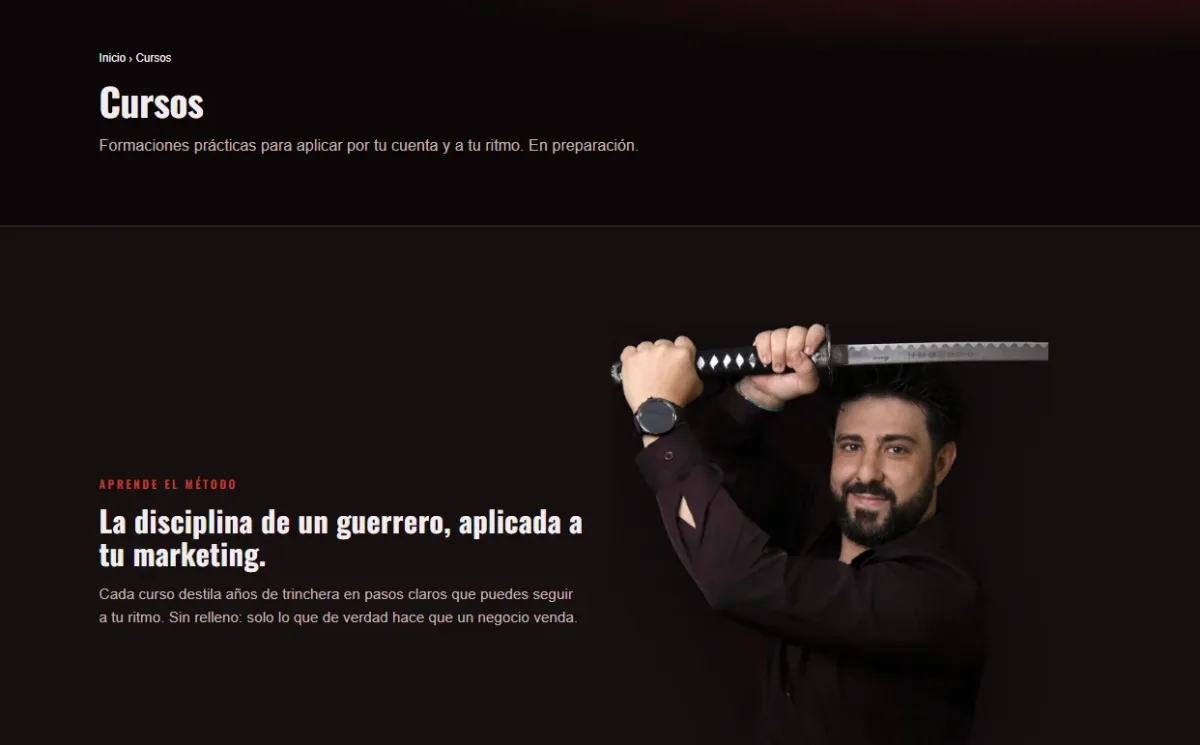 Cursos de marketing, SEO e IA de Nefta Nervo